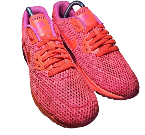 Nike Shoes - 2015 Women's Nike Air Max 90 Ultra Breathe Bright Crimson Size 9.5 Used Rare
